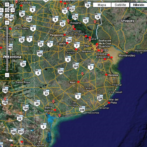 Mapa de Delitos / Piratería de Camiones Provincia de Buenos Aires 2015